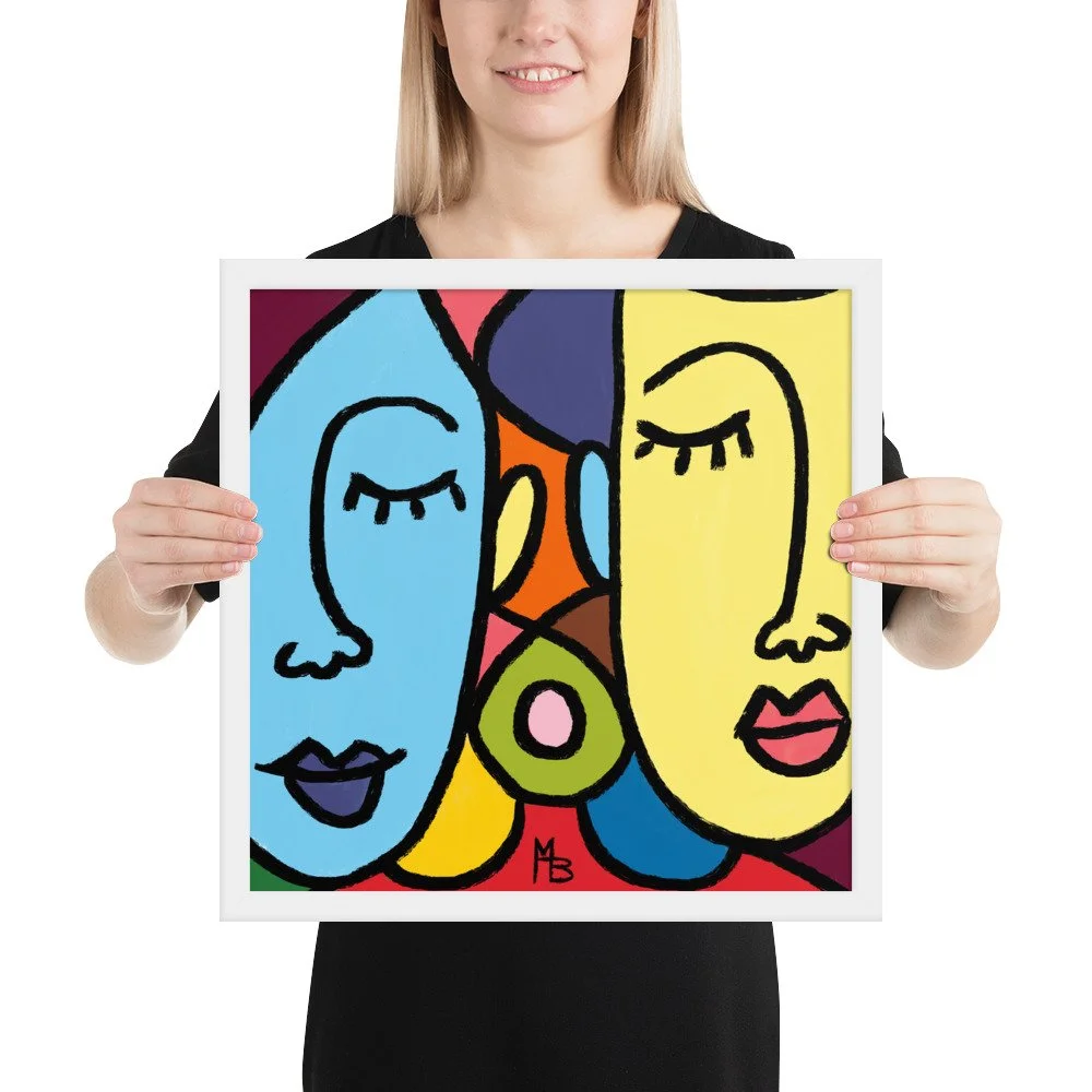 Ladies Who Lunch Abstract Framed poster - Image 18