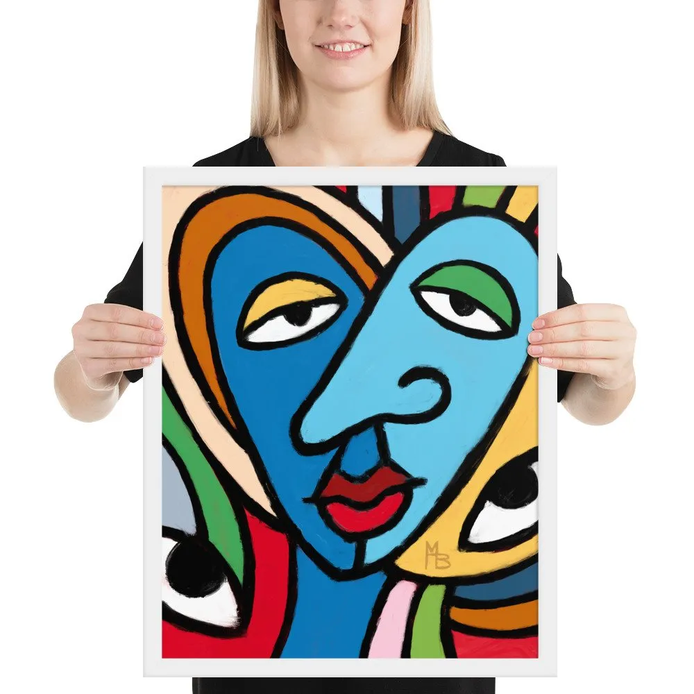 Tranquilized Hearts Abstract Framed poster - Image 19