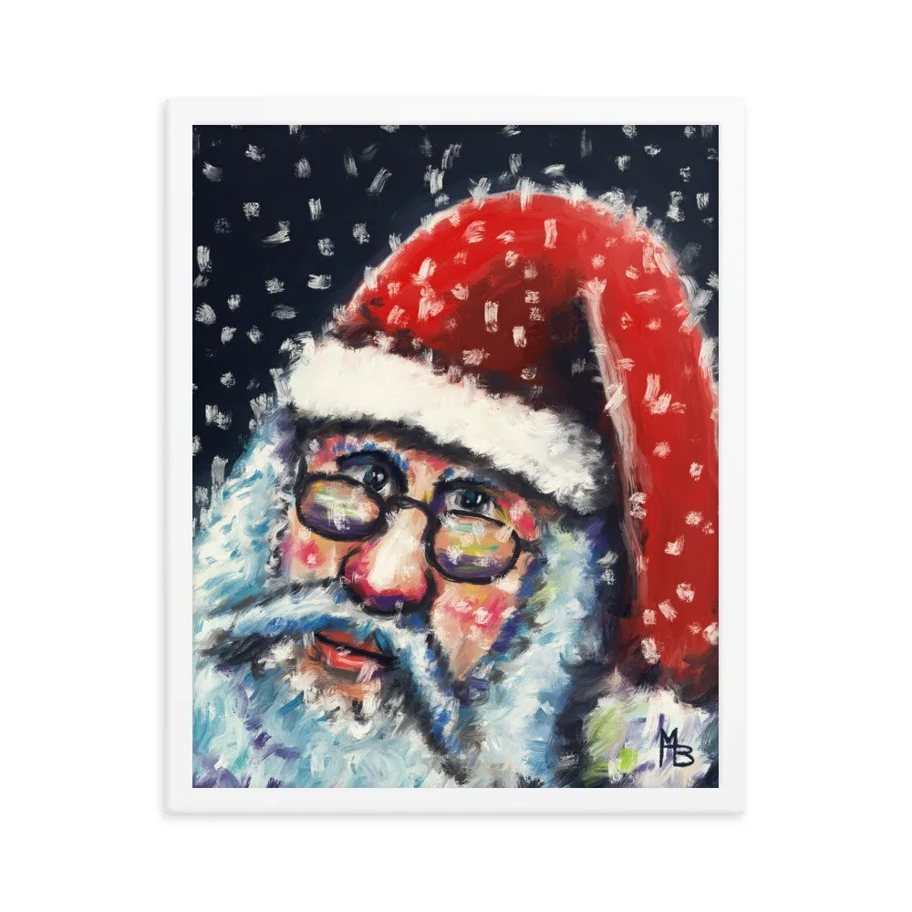 Santa Nick Christmas Portrait Framed poster - Image 19