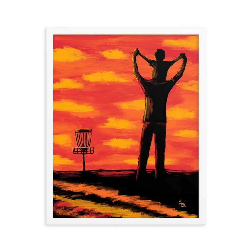 Teachable Moments Father Son Disc Golf Framed poster - Image 10