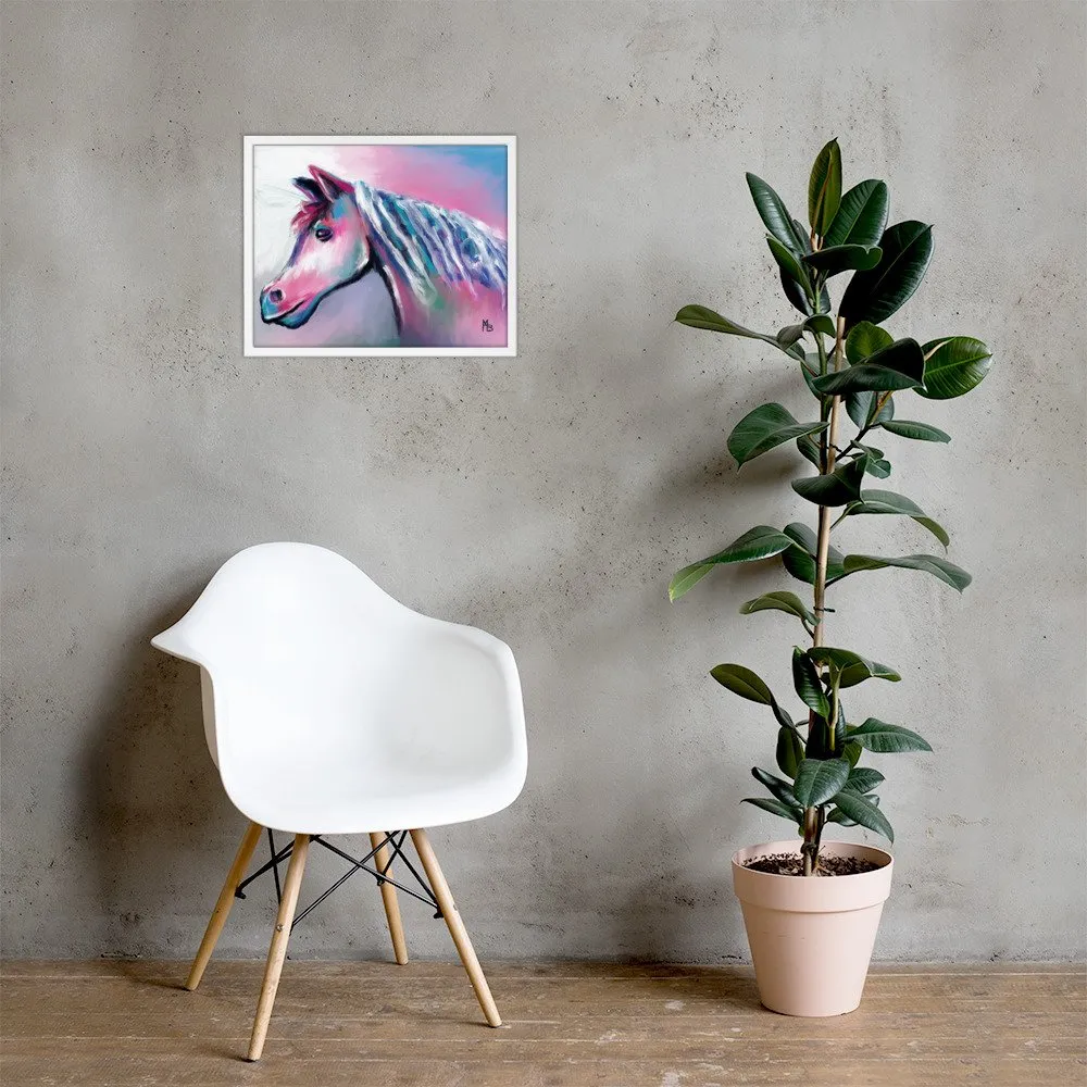 Shimmering Horse Abstract Framed poster - Image 11