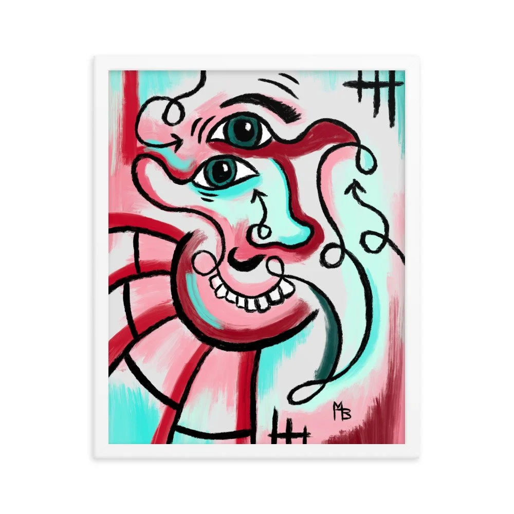 Cross Eyed Abstract Framed poster - Image 10