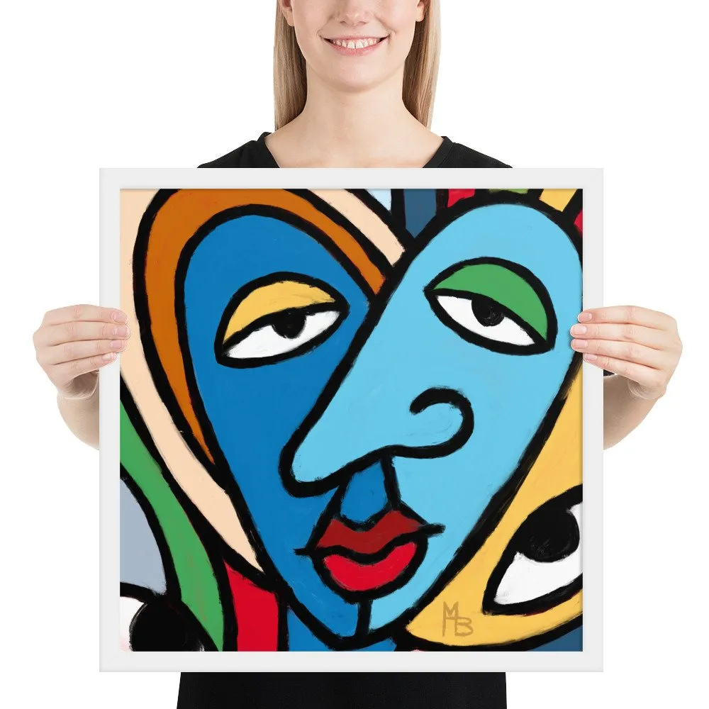 Tranquilized Hearts Abstract Framed poster - Image 20