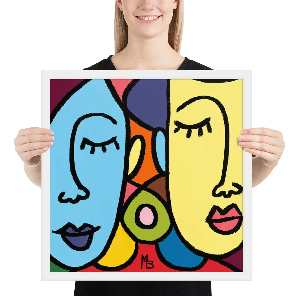 Ladies Who Lunch Abstract Framed poster - Image 20
