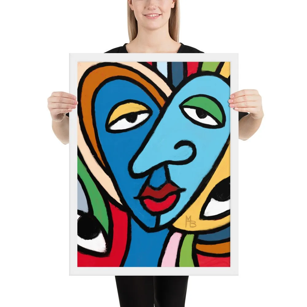 Tranquilized Hearts Abstract Framed poster - Image 21