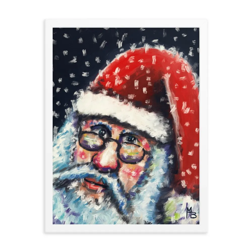 Santa Nick Christmas Portrait Framed poster - Image 21
