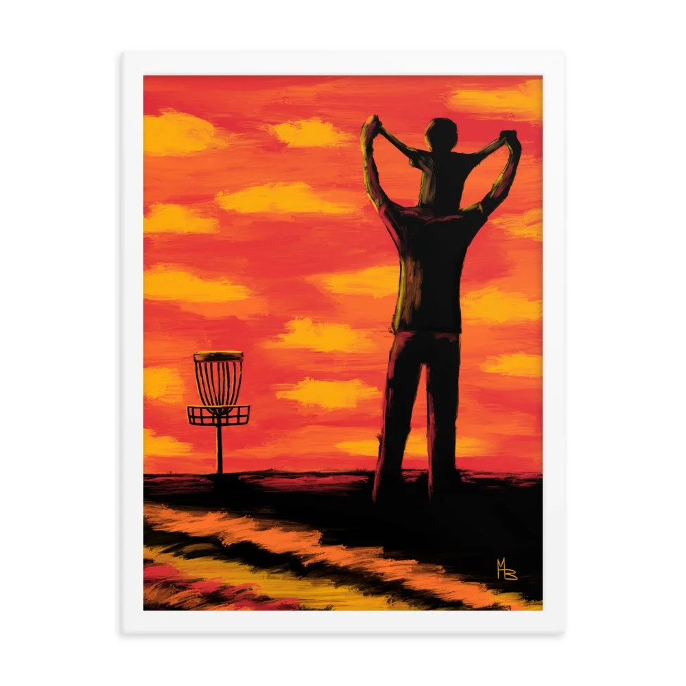 Teachable Moments Father Son Disc Golf Framed poster - Image 11