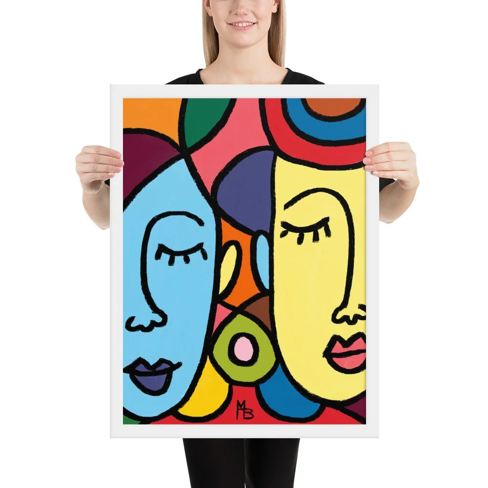 Ladies Who Lunch Abstract Framed poster - Image 21