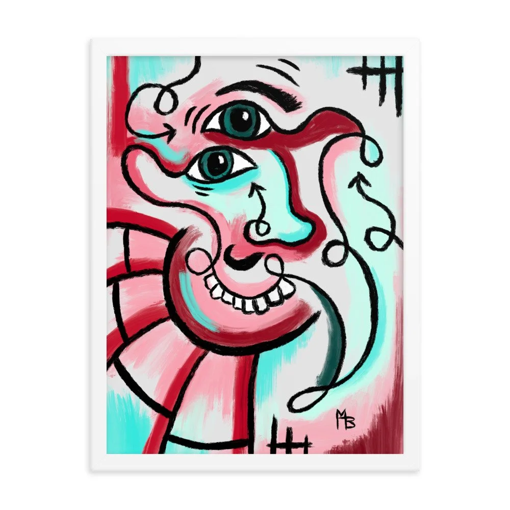 Cross Eyed Abstract Framed poster - Image 11