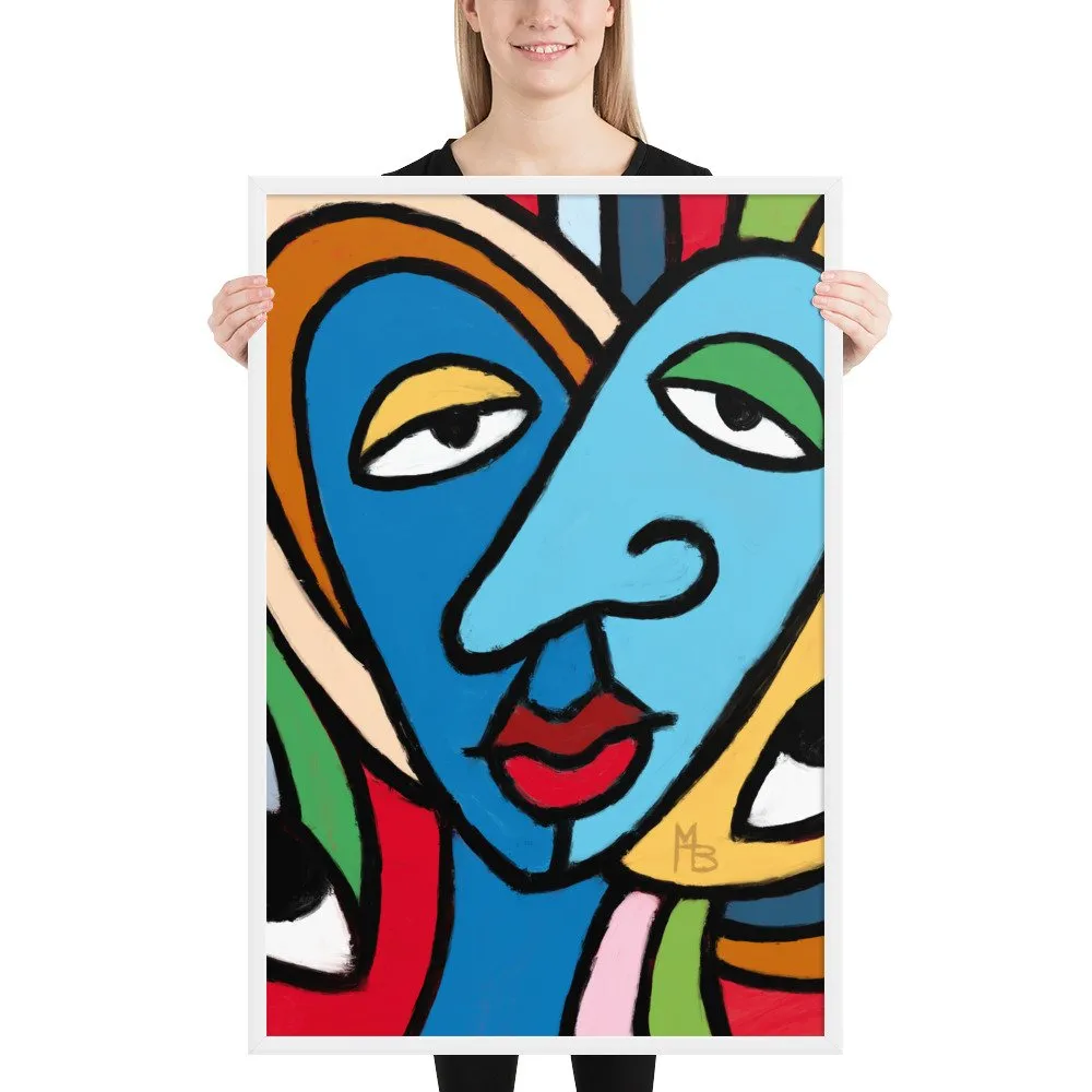 Tranquilized Hearts Abstract Framed poster - Image 22