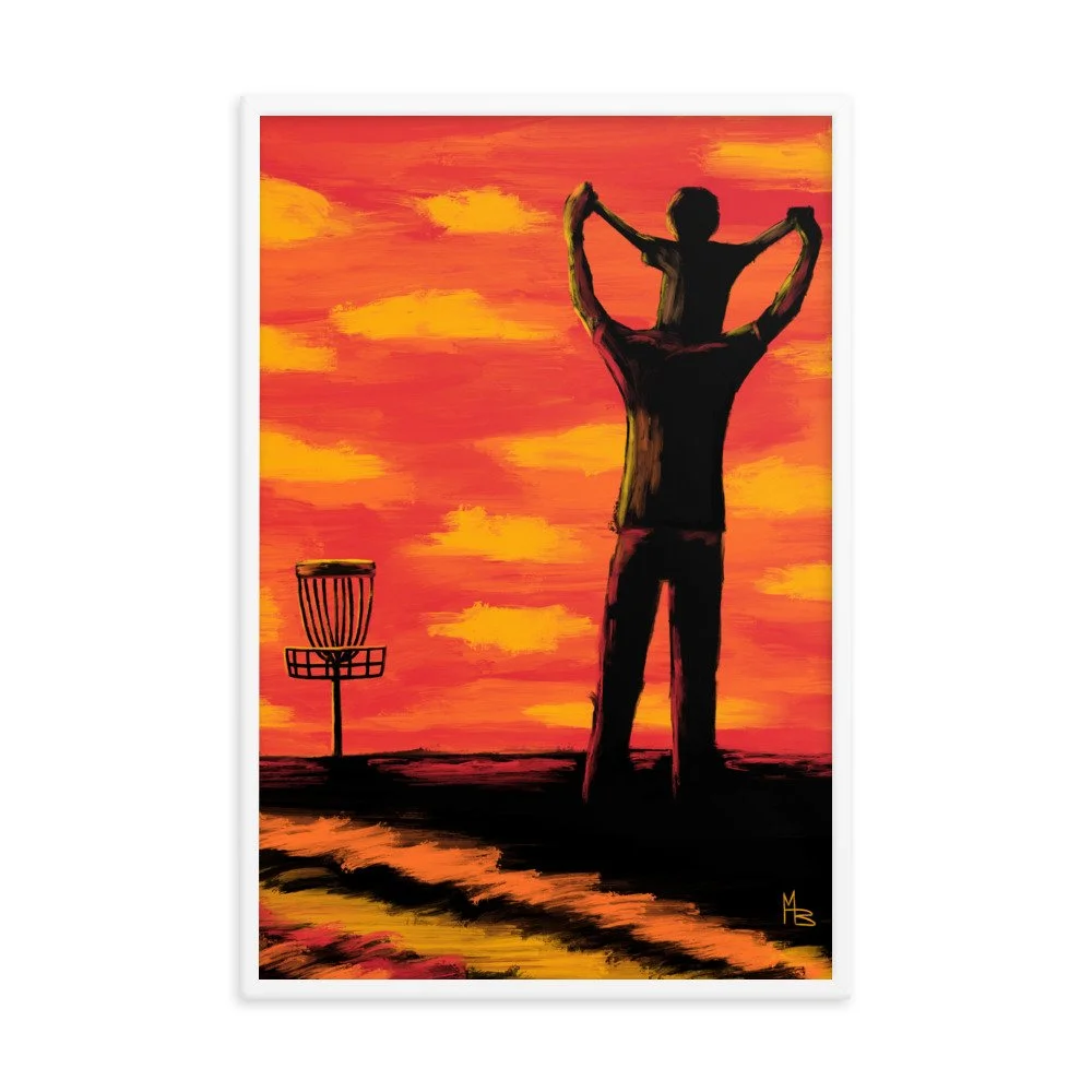 Teachable Moments Father Son Disc Golf Framed poster - Image 12