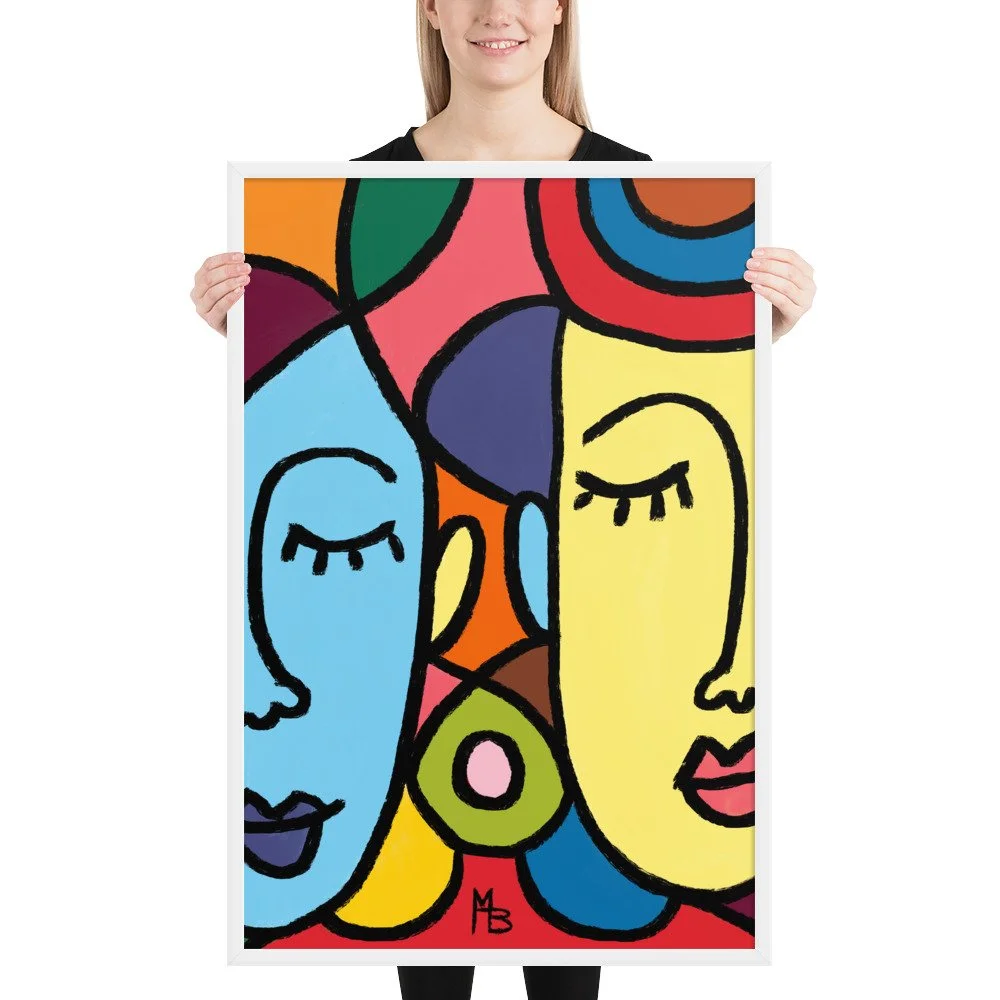 Ladies Who Lunch Abstract Framed poster - Image 22