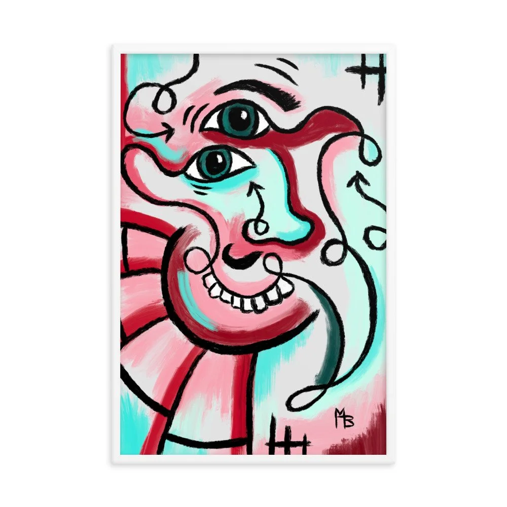 Cross Eyed Abstract Framed poster - Image 12