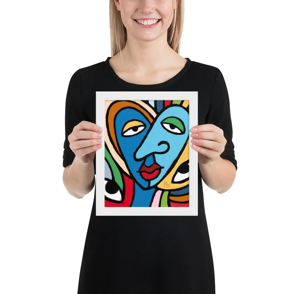 Tranquilized Hearts Abstract Framed poster - Image 12