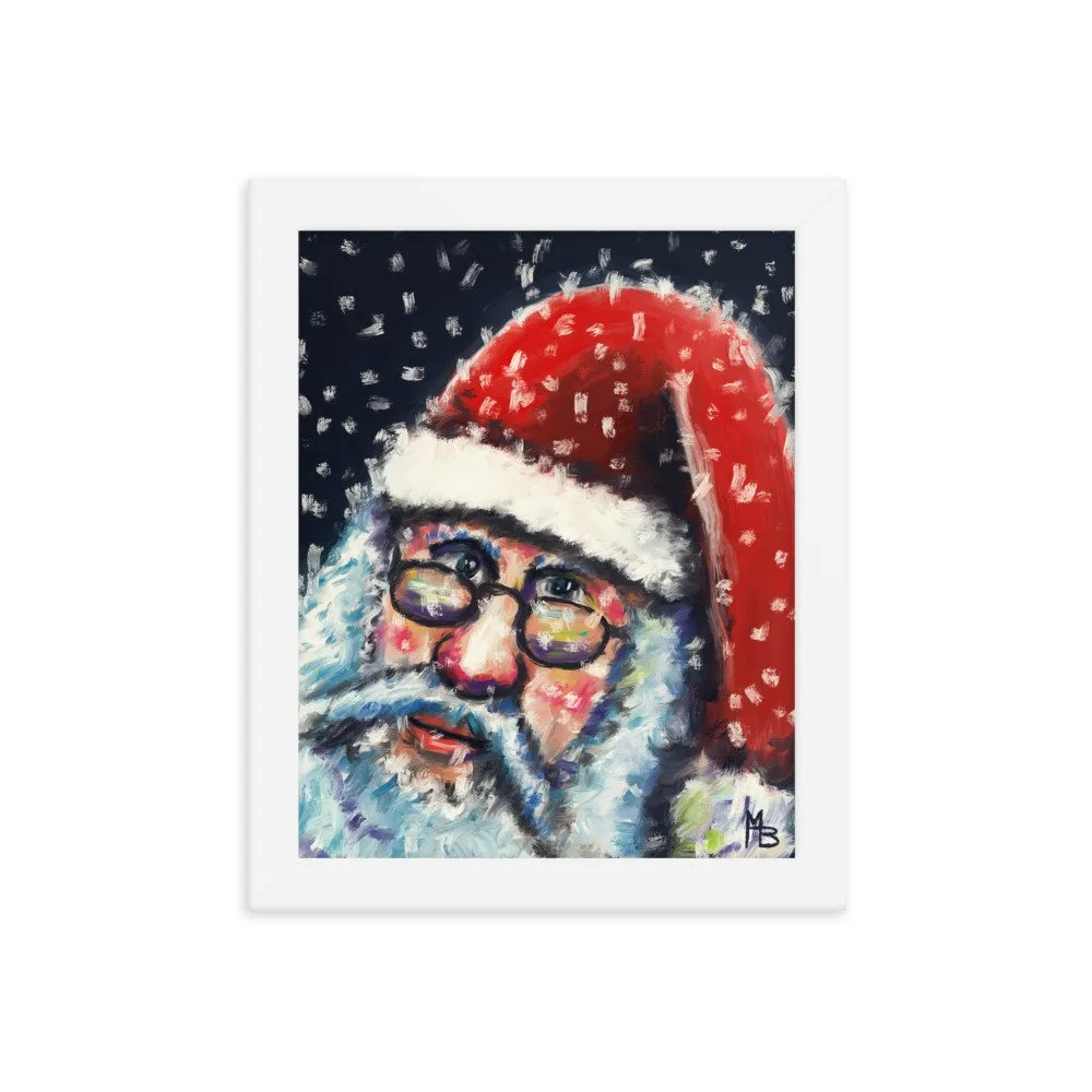 Santa Nick Christmas Portrait Framed poster - Image 12