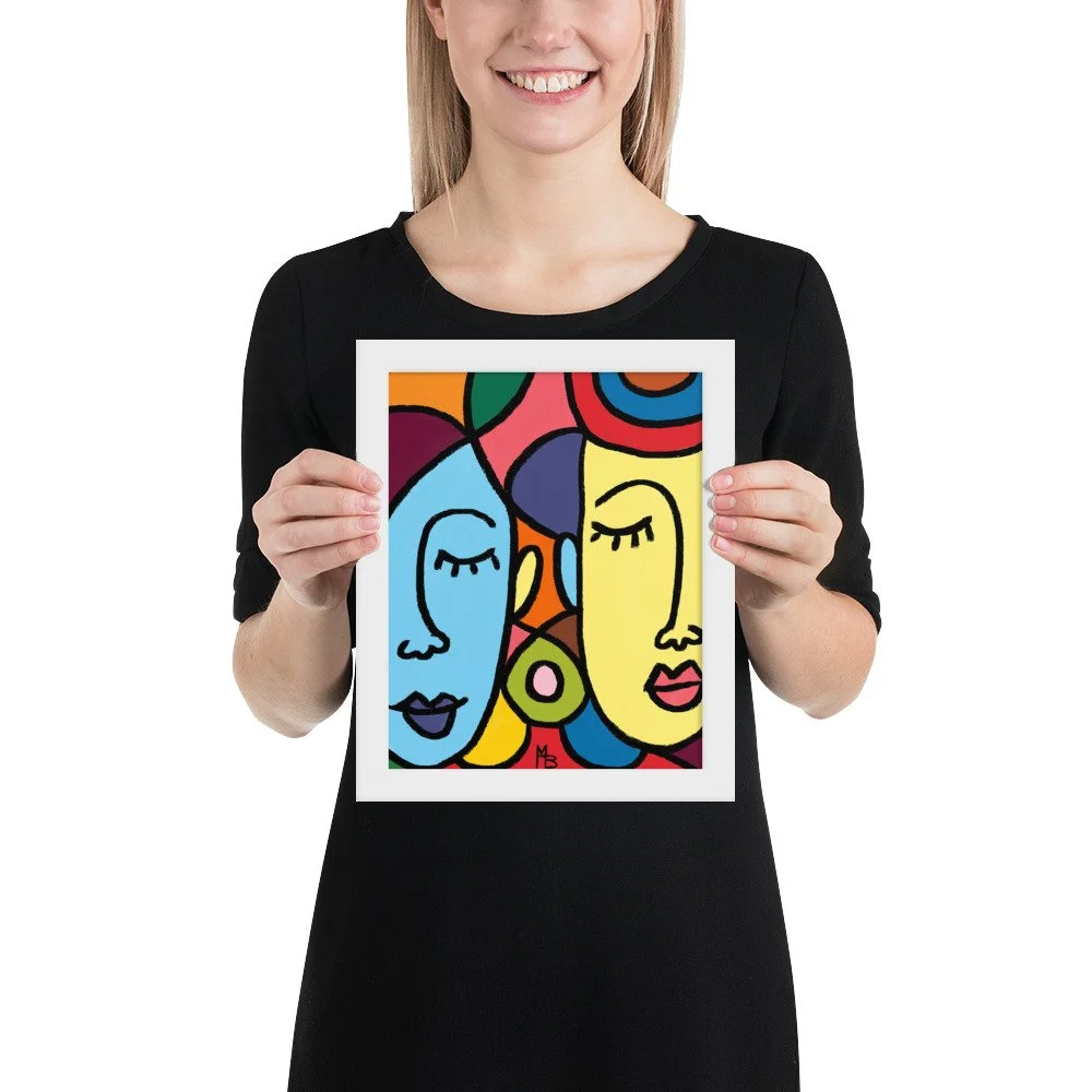 Ladies Who Lunch Abstract Framed poster - Image 13