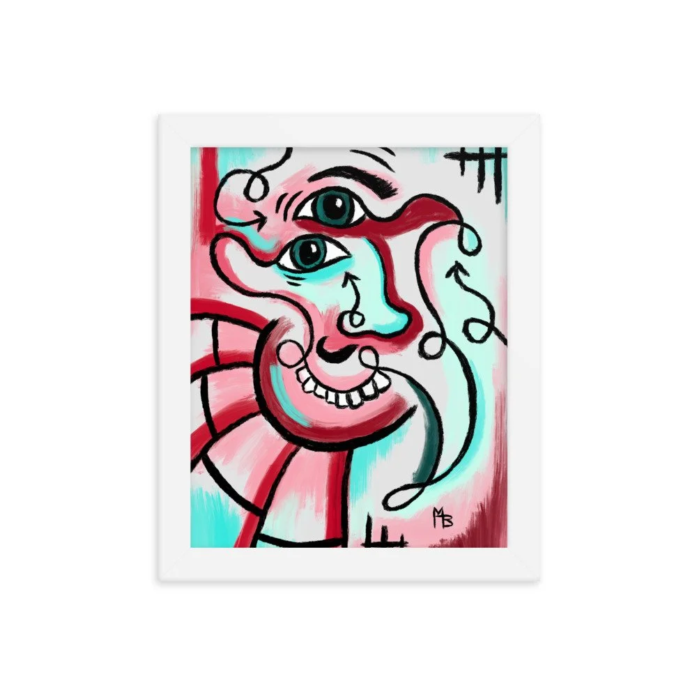 Cross Eyed Abstract Framed poster - Image 7