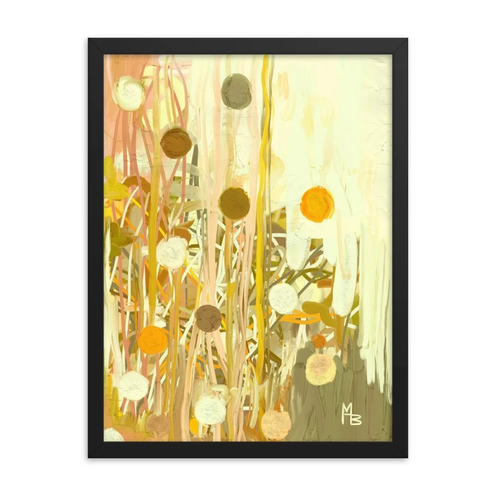 Abstract Meadows Framed poster