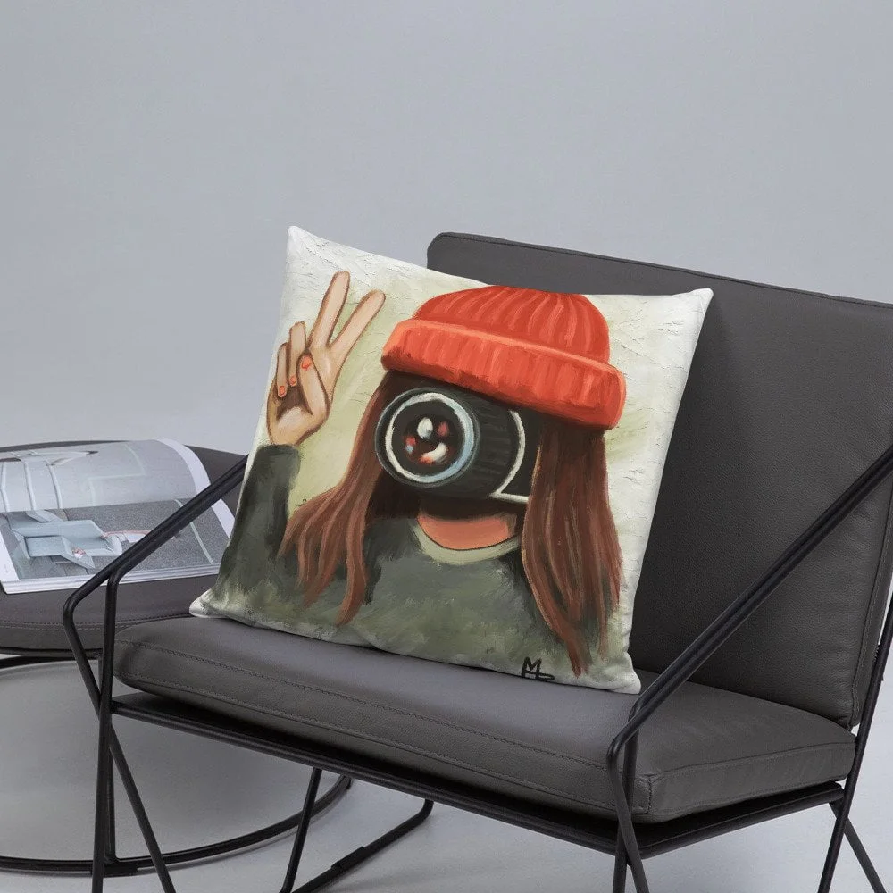 MB Art Selfie Nation Surreal Art Pillow - Image 2