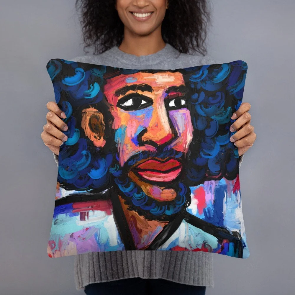 MB Art Supahfly Abstract Portrait Art Pillow - Image 2