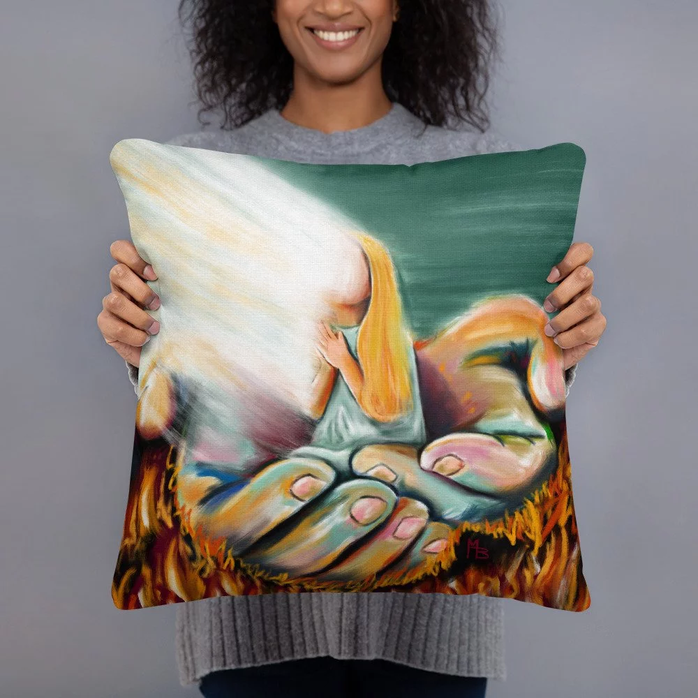 MB Art Abba's Child Surreal Art Pillow - Image 2