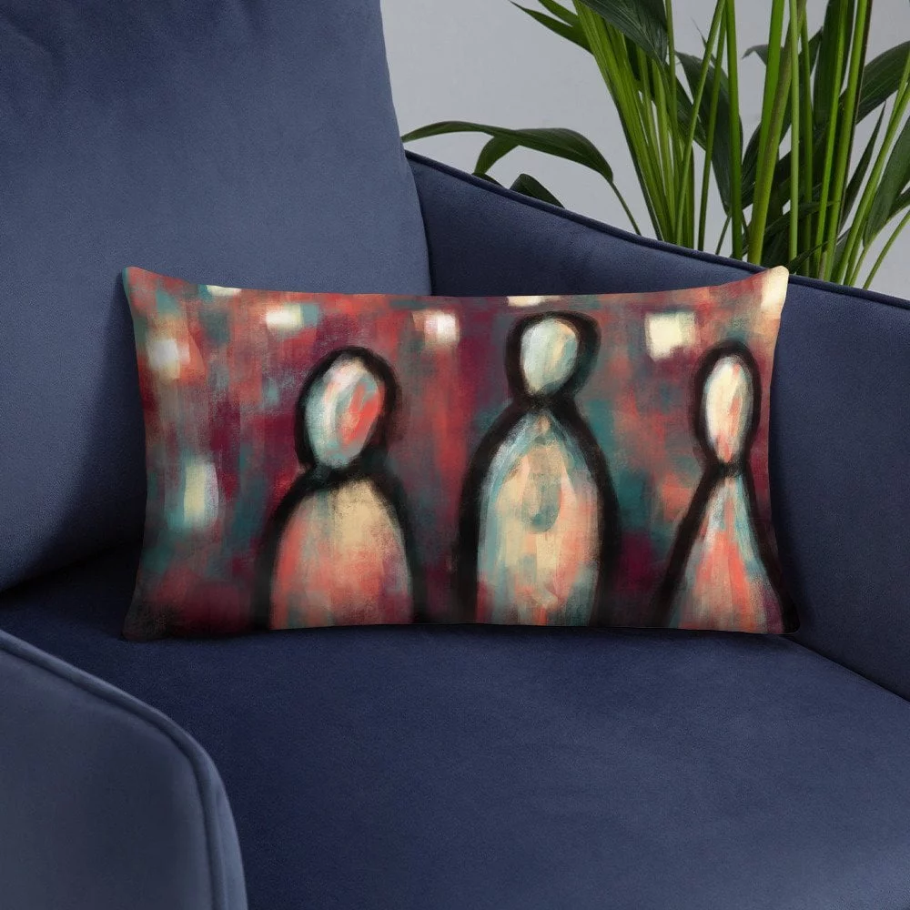 MB Art Stargazers Abstract Art Pillow