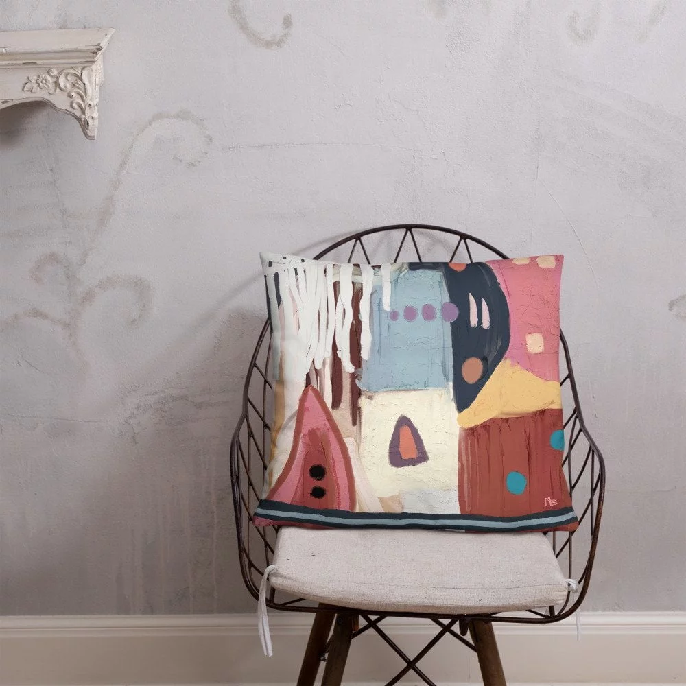 MB Art Townies Abstract Art Pillow - Image 2