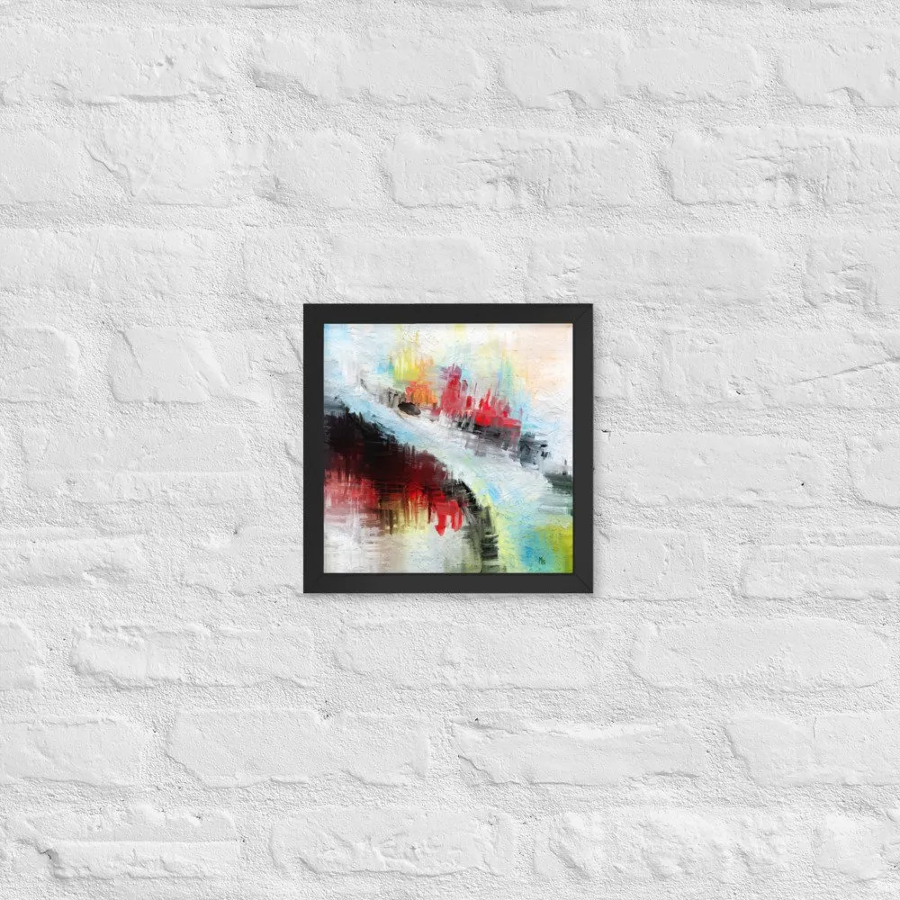 Narrow Path Abstract Art Framed poster - Image 2