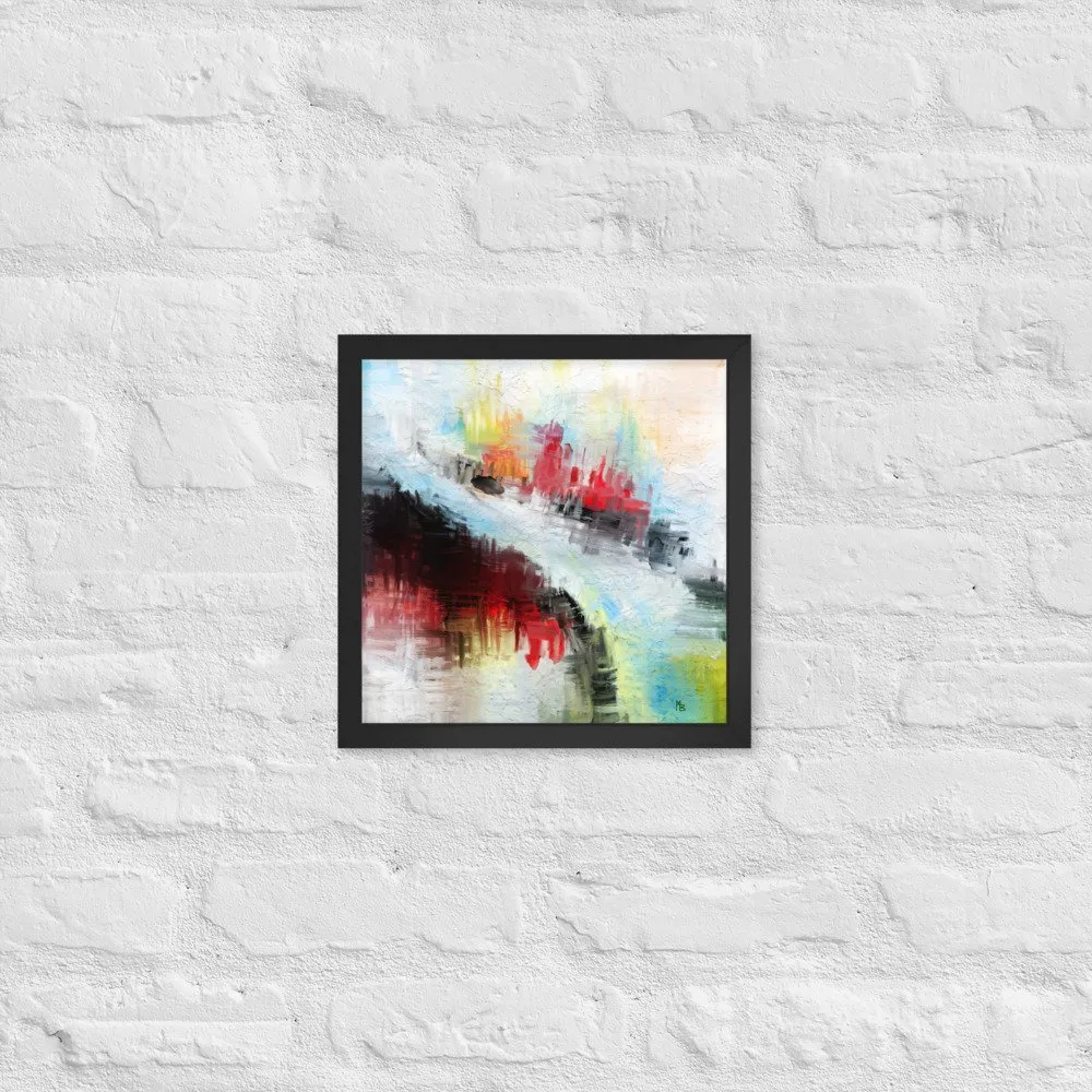 Narrow Path Abstract Art Framed poster - Image 3