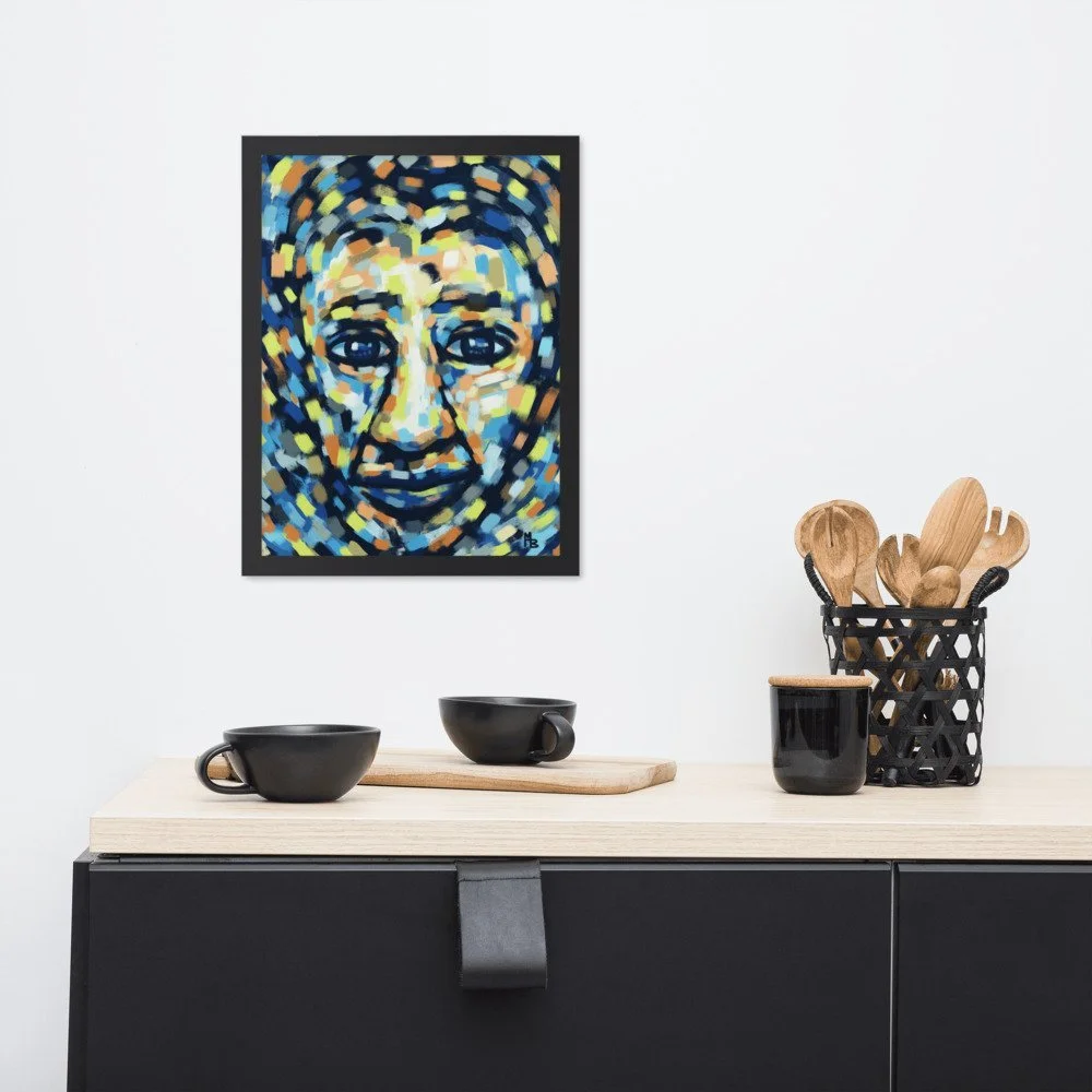 Awakening Abstract Portrait Art Framed poster - Image 2