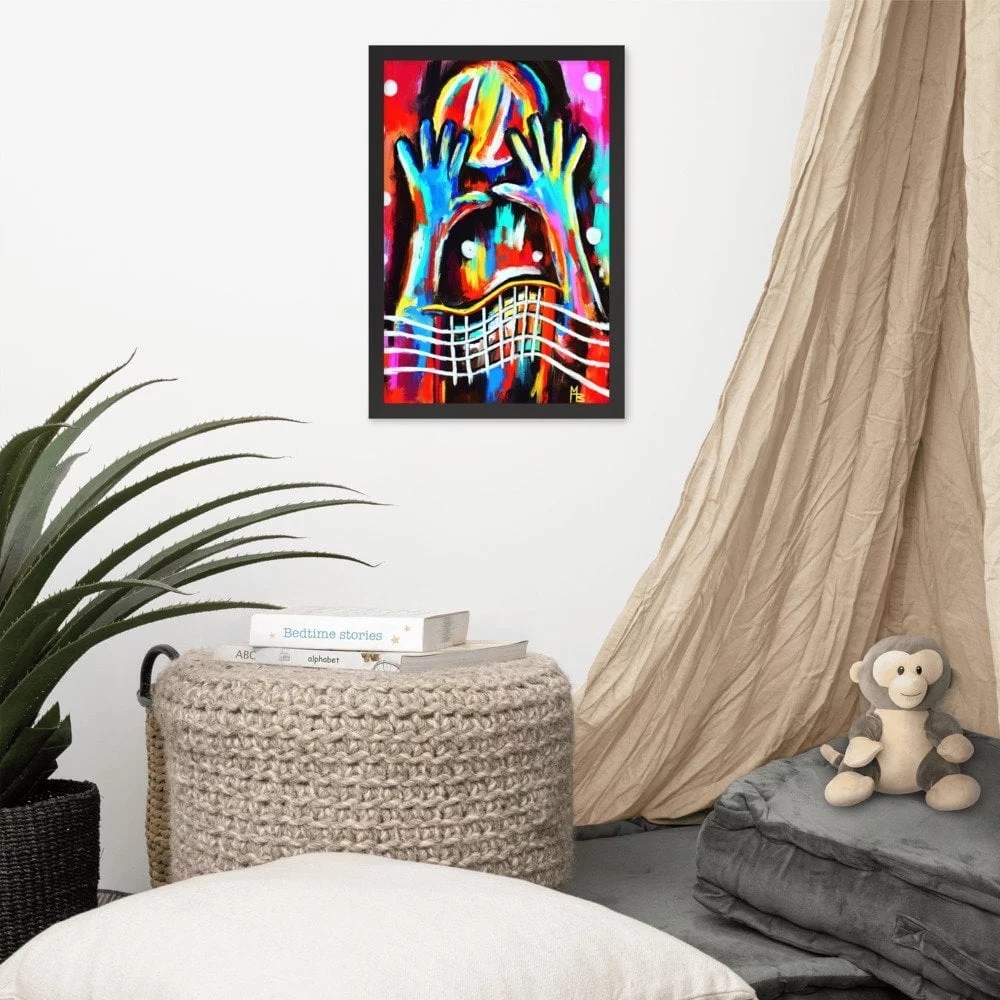 Volley Dreams Abstract Art Framed poster - Image 2