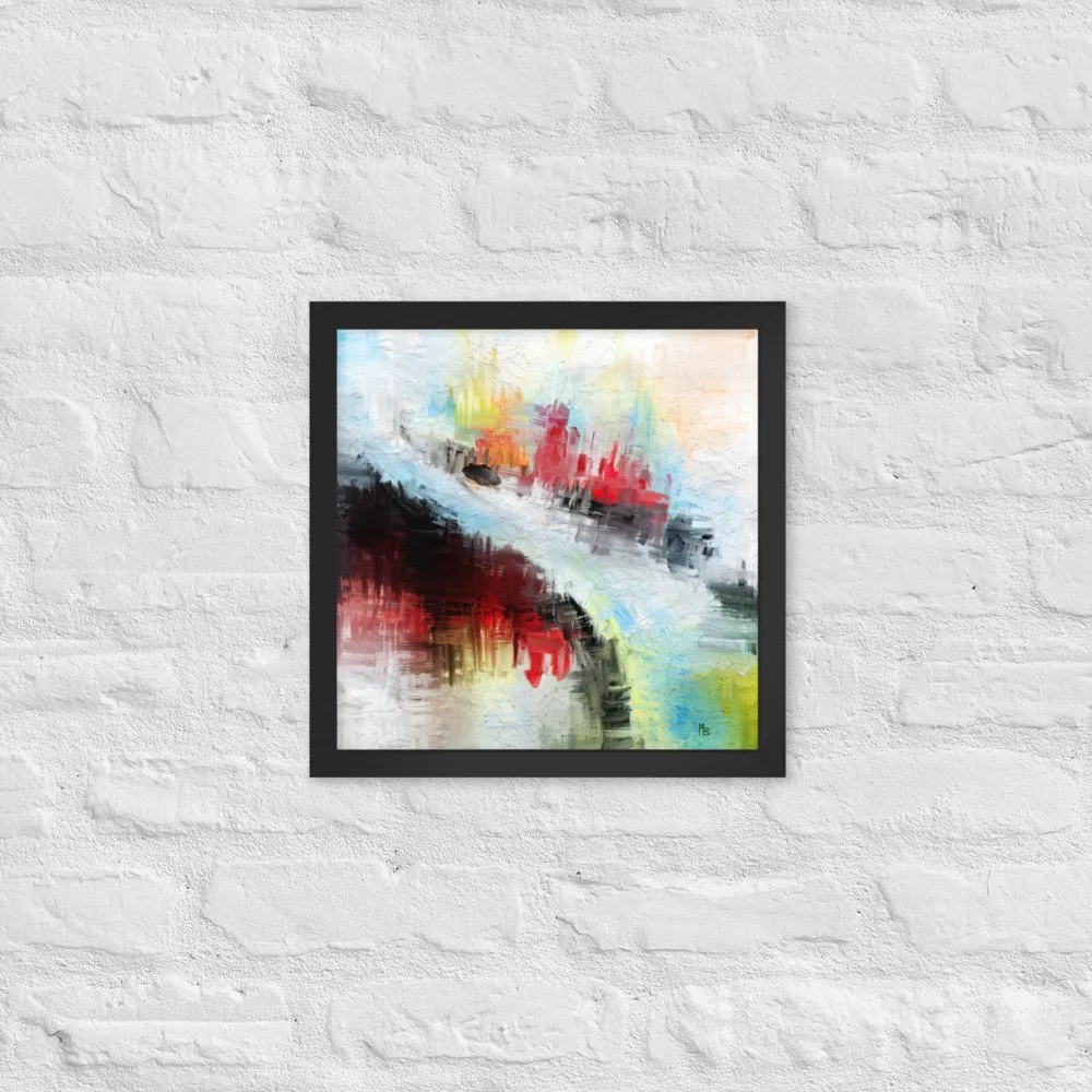Narrow Path Abstract Art Framed poster - Image 4