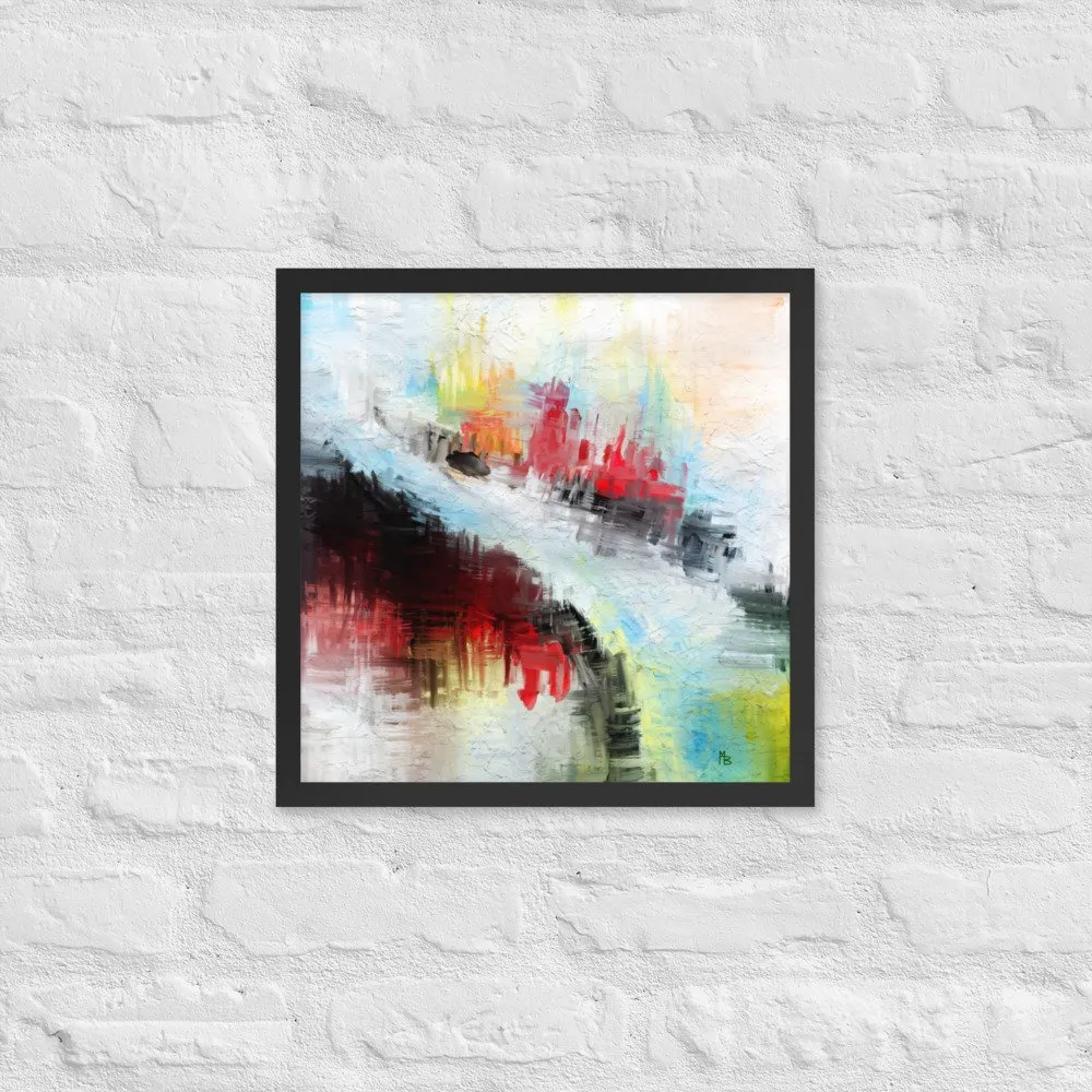 Narrow Path Abstract Art Framed poster - Image 5