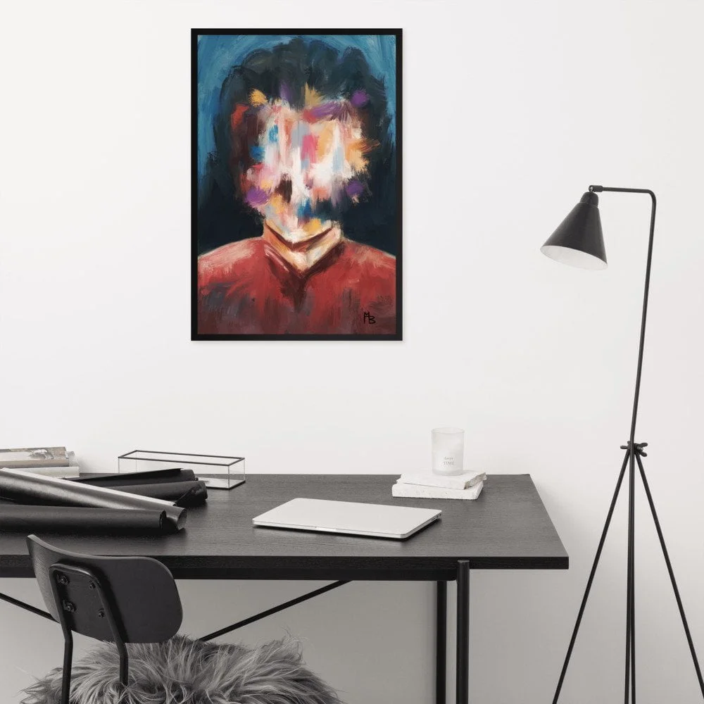Invention Of Self Abstract Portrait Art Framed poster - Image 4