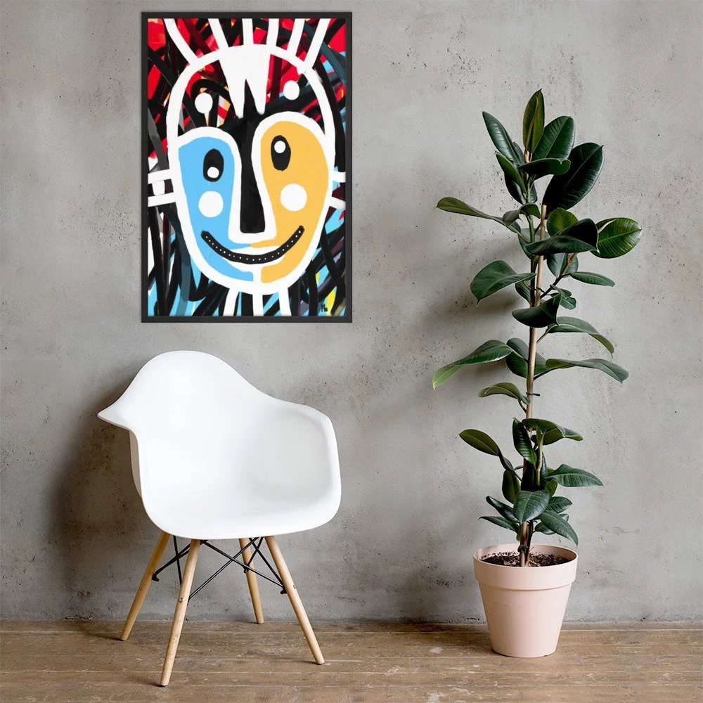 Charming Philosophy Abstract Art Framed poster - Image 4