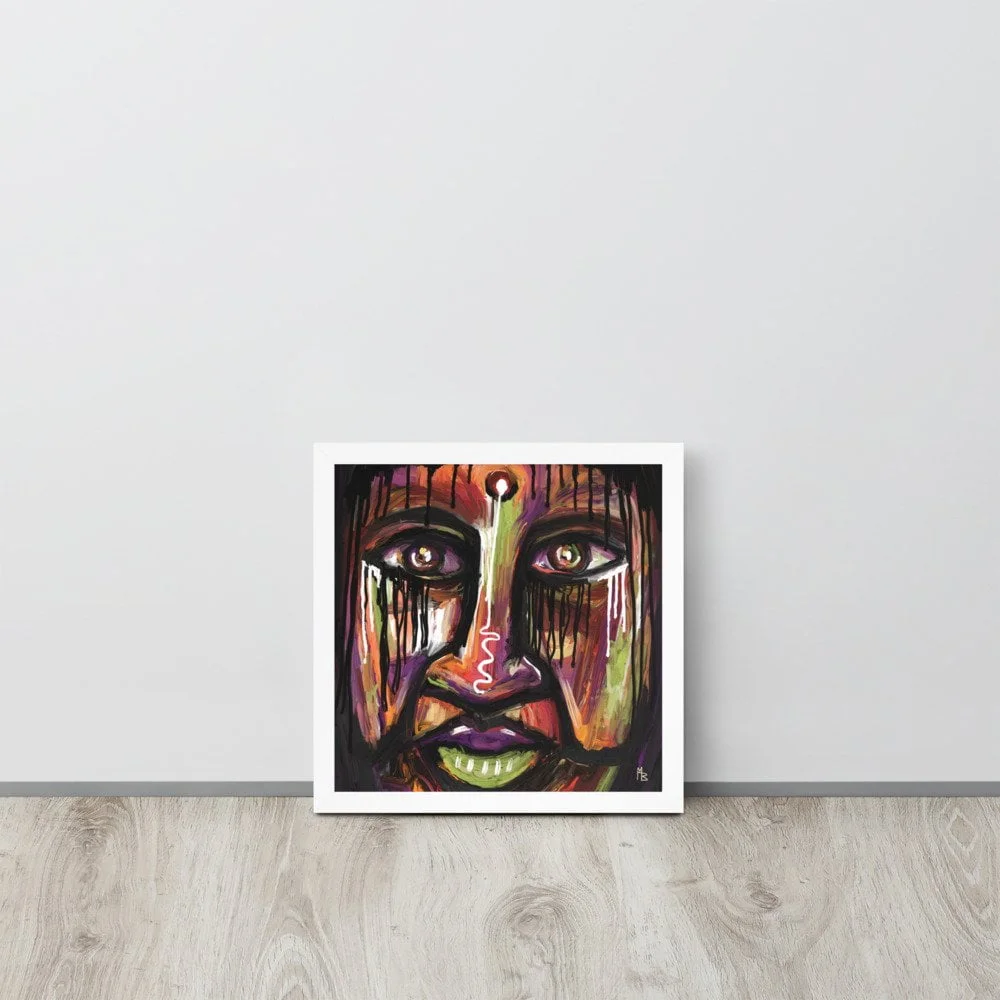 Mystic Contrast Abstract Portrait Art Framed poster - Image 7