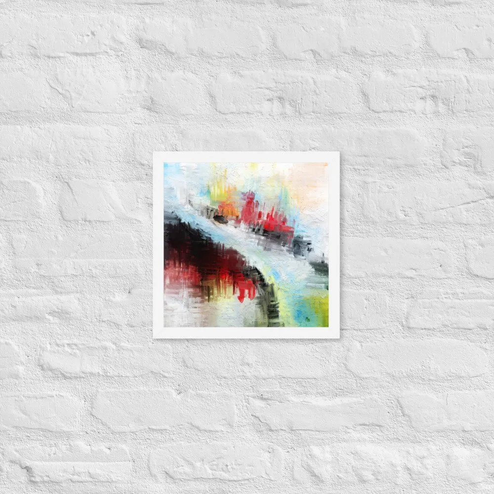 Narrow Path Abstract Art Framed poster - Image 7