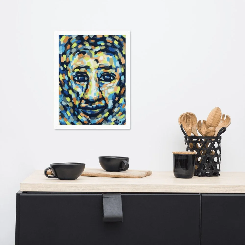 Awakening Abstract Portrait Art Framed poster - Image 5