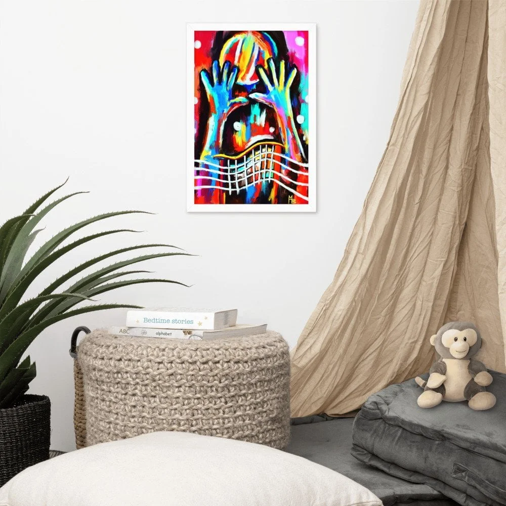 Volley Dreams Abstract Art Framed poster