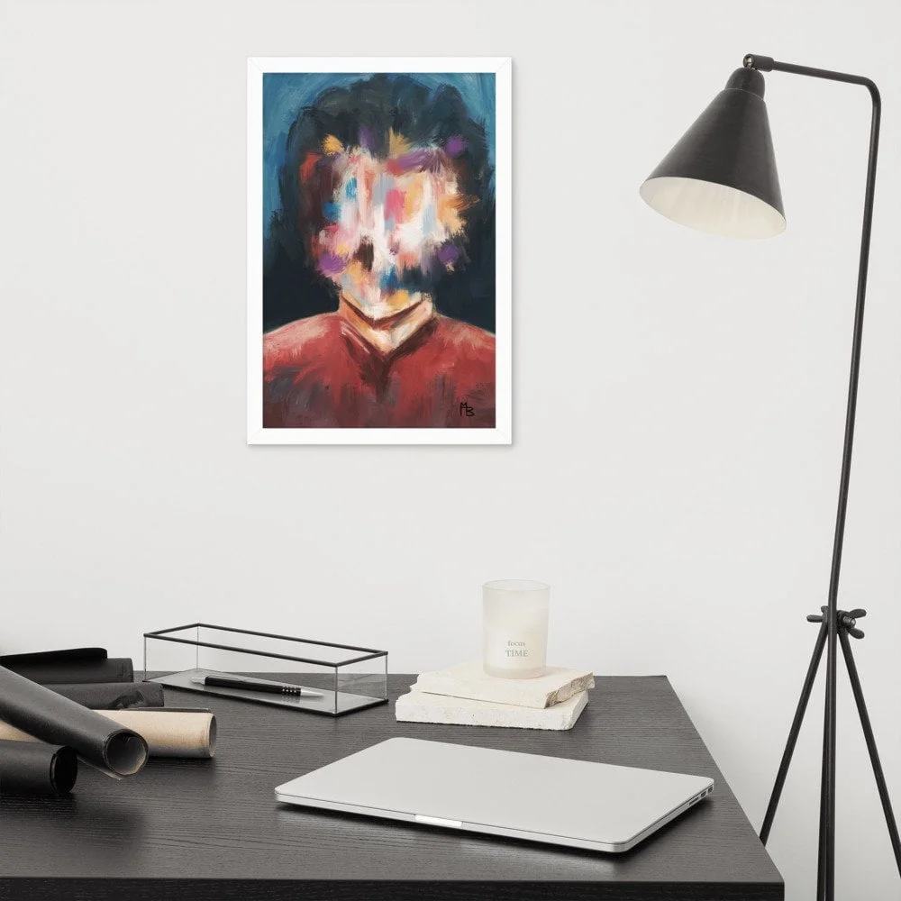 Invention Of Self Abstract Portrait Art Framed poster - Image 6