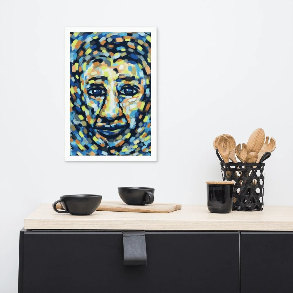 Awakening Abstract Portrait Art Framed poster - Image 6