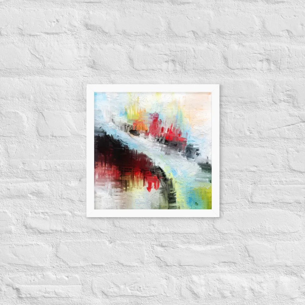 Narrow Path Abstract Art Framed poster - Image 8