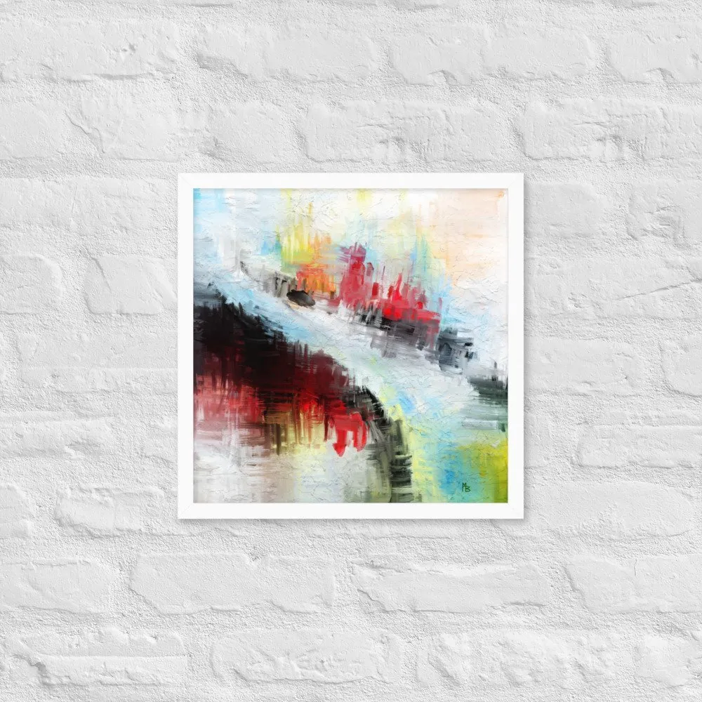 Narrow Path Abstract Art Framed poster - Image 9