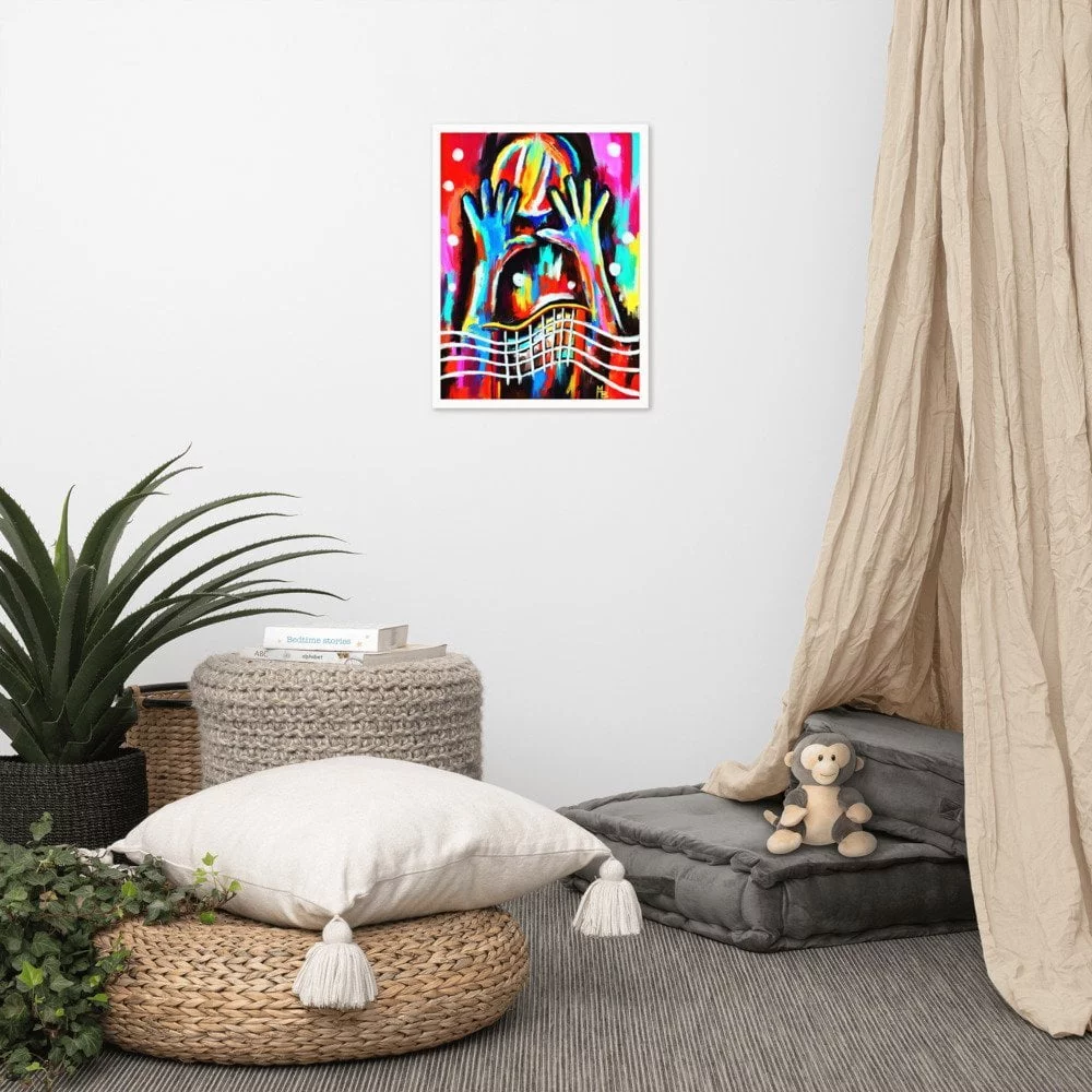 Volley Dreams Abstract Art Framed poster - Image 4