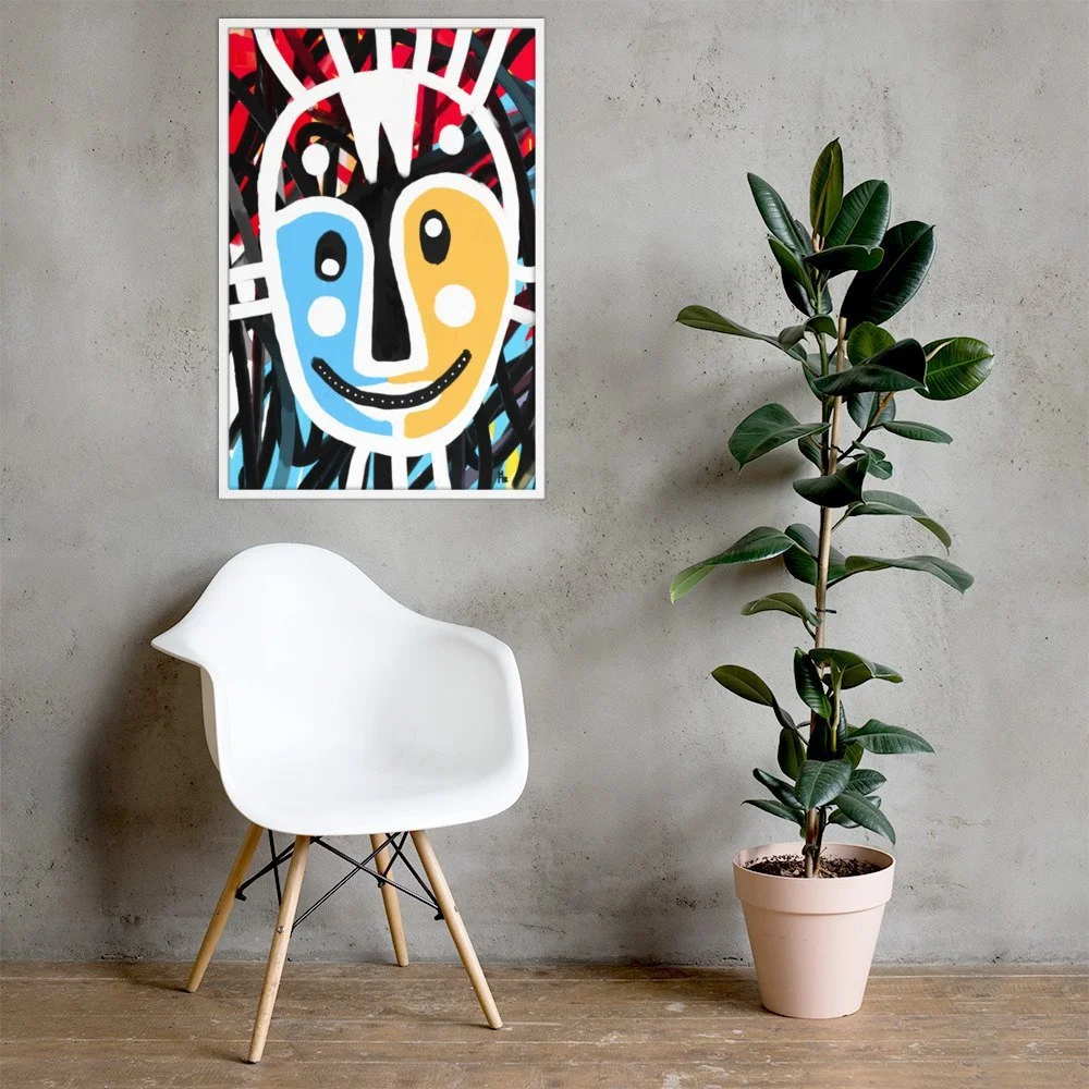 Charming Philosophy Abstract Art Framed poster
