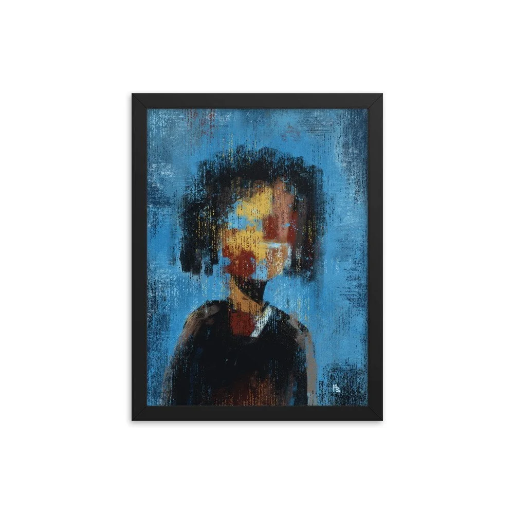 Faded Intrigue Abstract Framed poster - Image 2