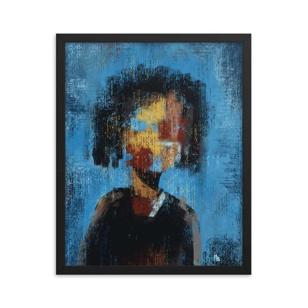Faded Intrigue Abstract Framed poster - Image 3