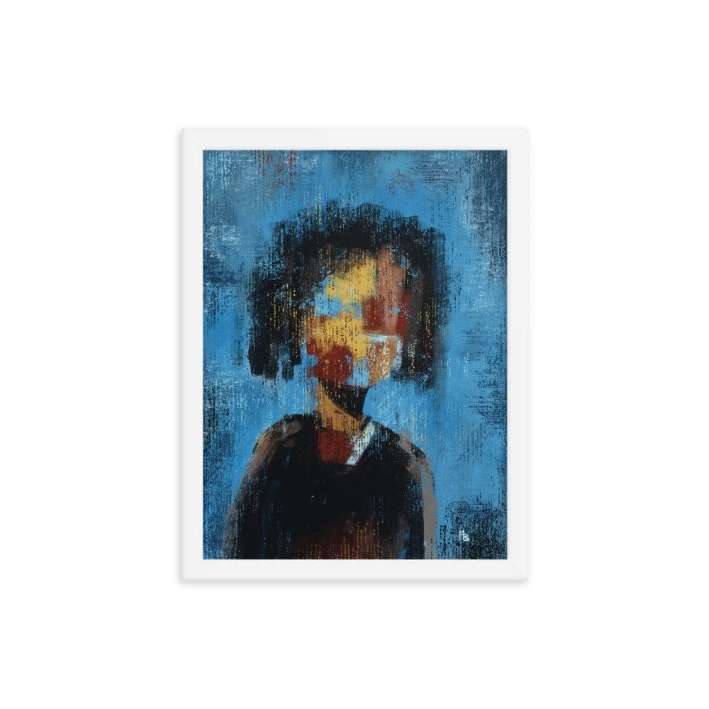 Faded Intrigue Abstract Framed poster - Image 4