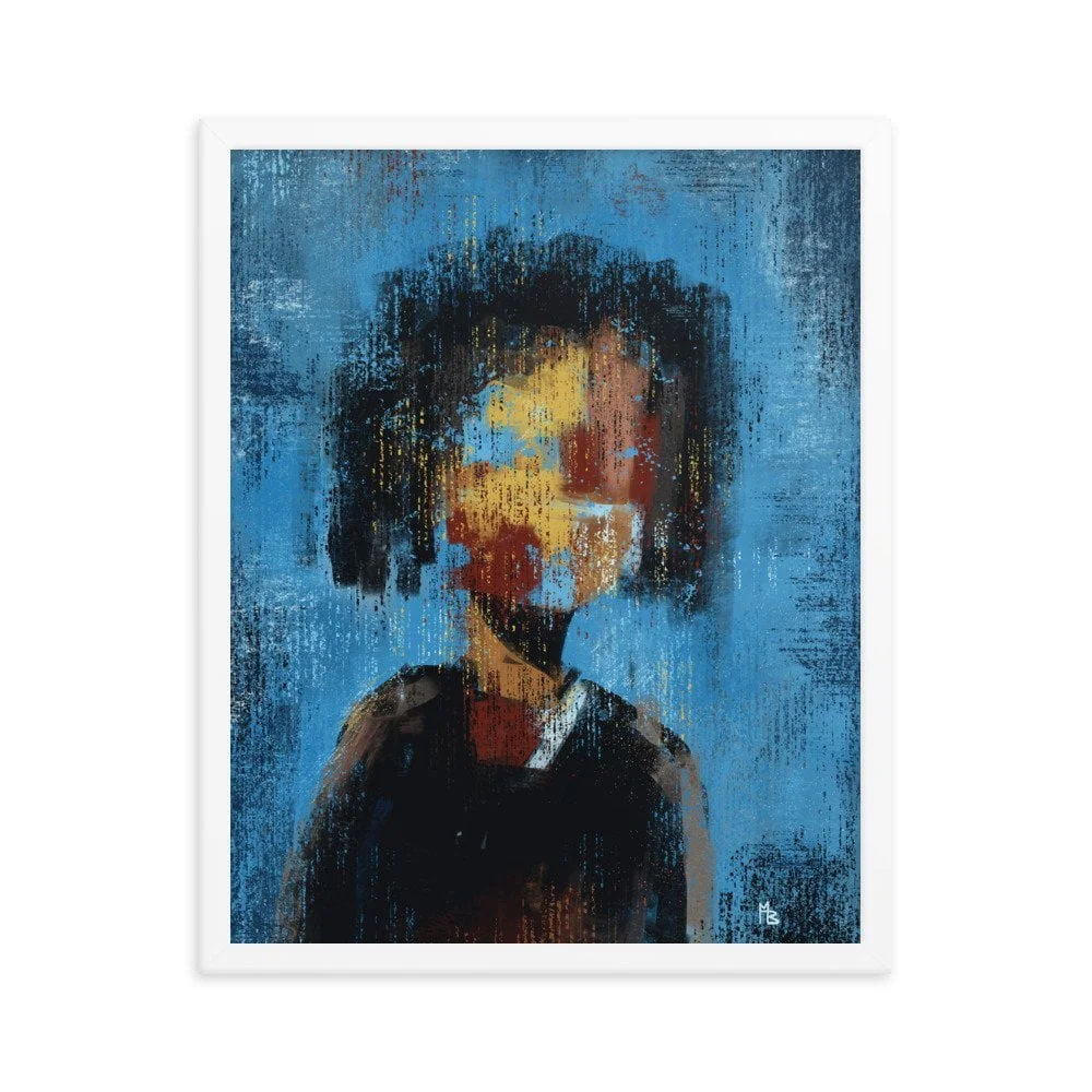 Faded Intrigue Abstract Framed poster - Image 5