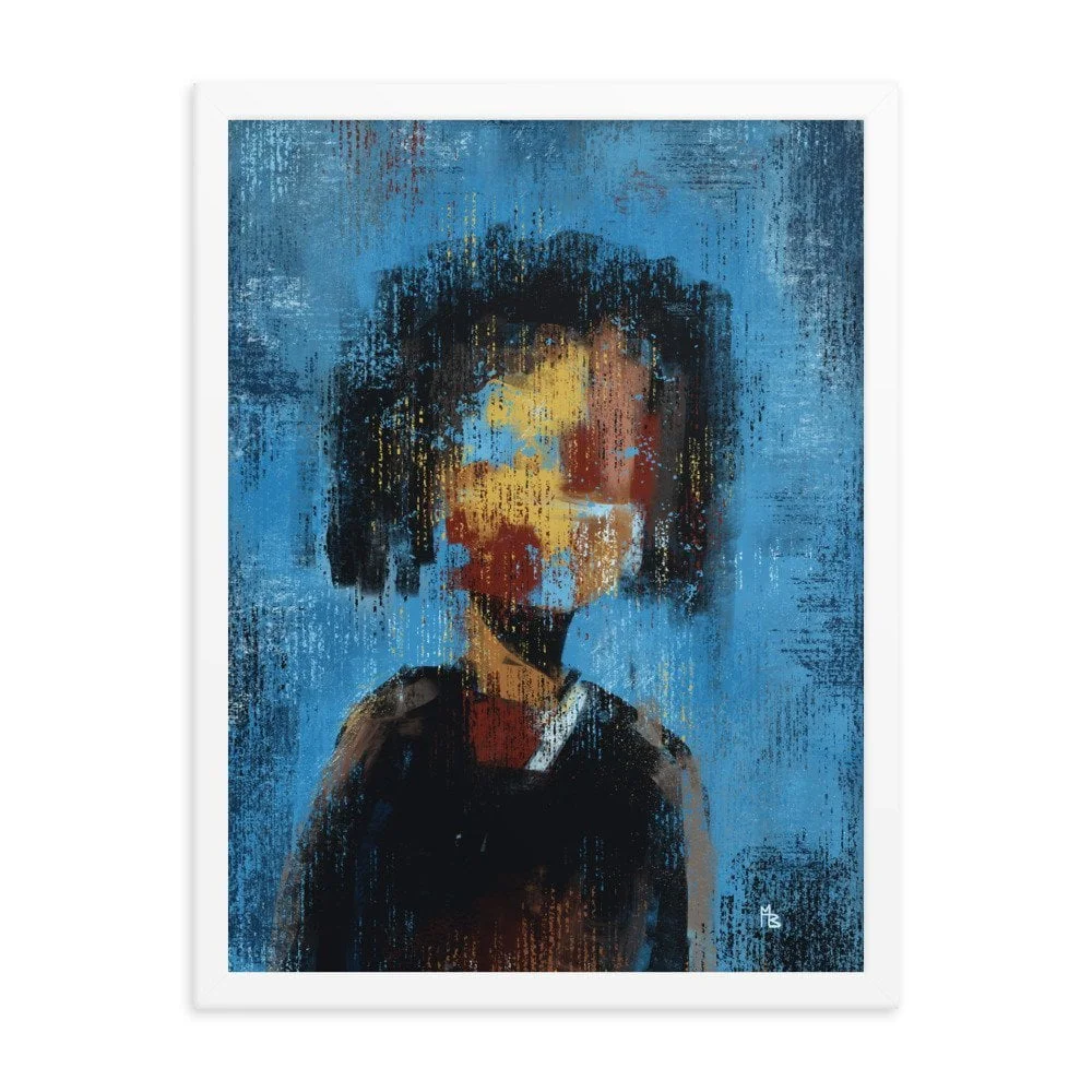 Faded Intrigue Abstract Framed poster - Image 6